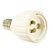 Adapter-E14-GU10, copyright PolyTrade GesmbH, alle Rechte vorbehalten